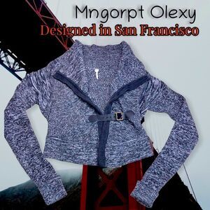 Mngorpt Olexy off Shoulder Short Knit Sweater Grey Small Adjustable. Sexy!